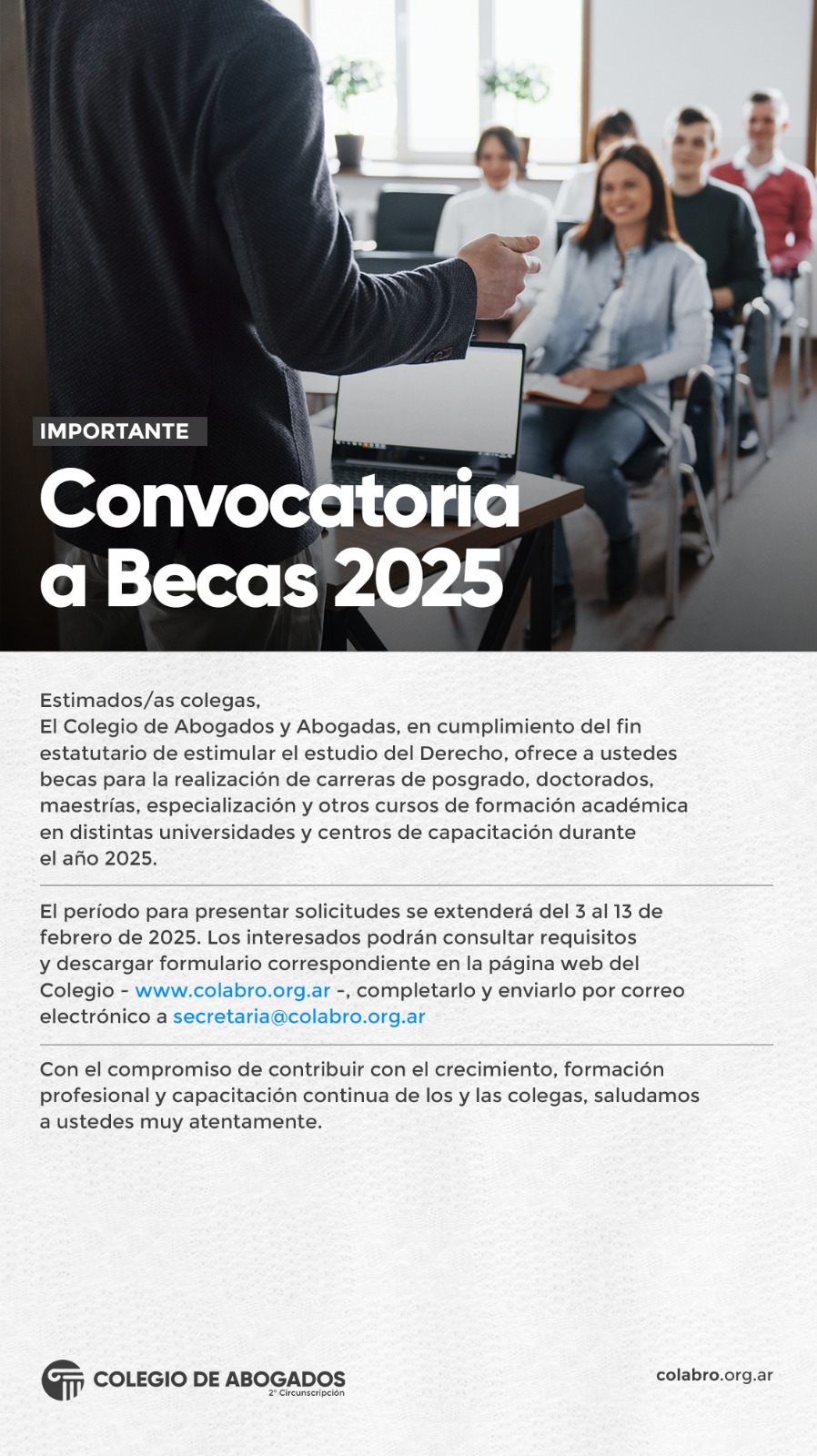 Convocatoria a Becas 2025